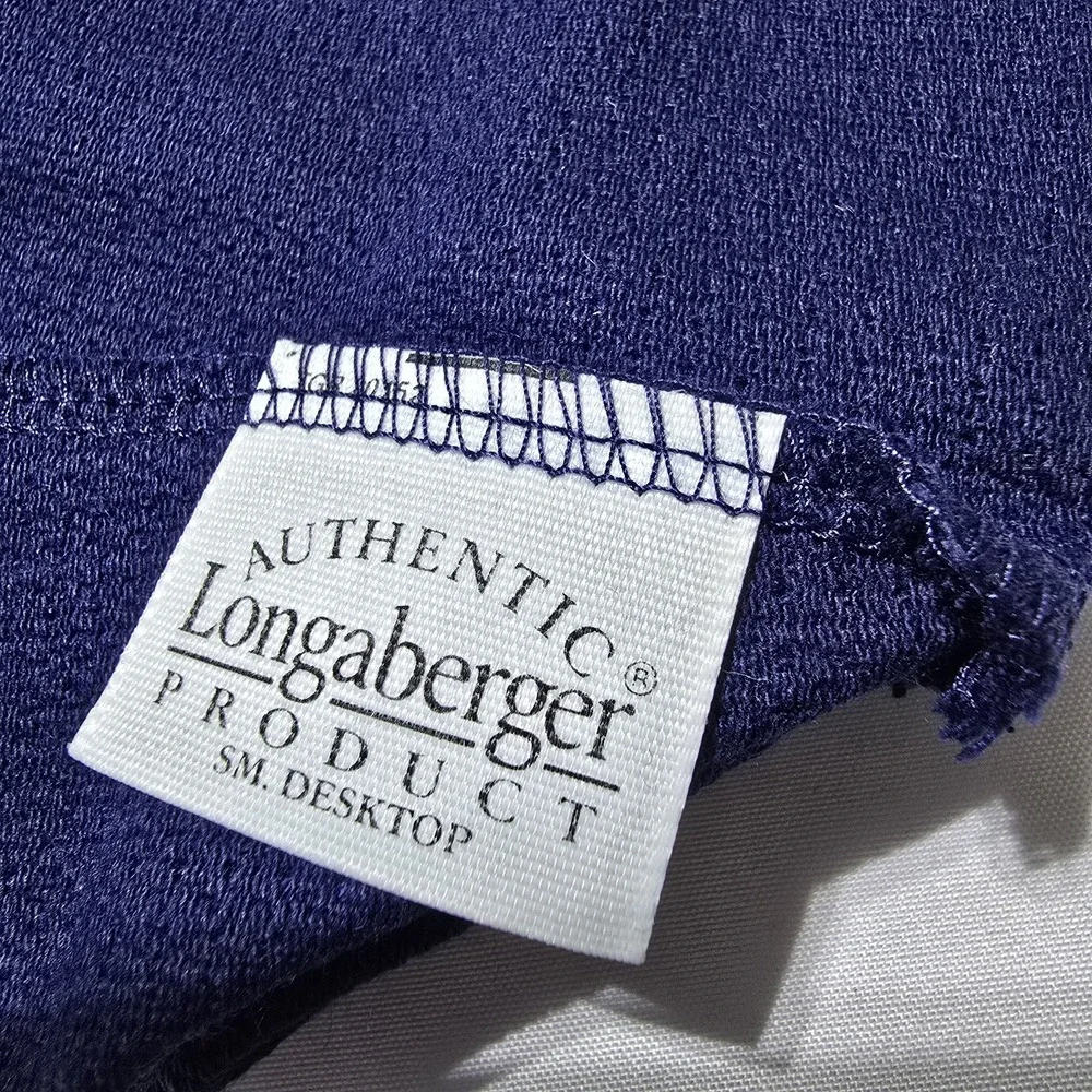 Longaberger Indigo‎ Liner Small Desktop Basket New